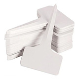 200 Etiquetas Blancas Letreros Pvc Nombre Plantas 10x6cm