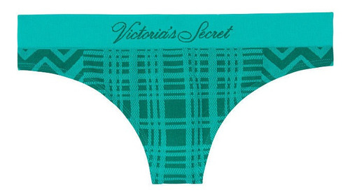 Victoria Secret - Bombacha Tanga Vs Verde Algodon L