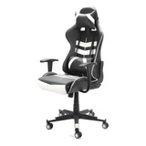 Silla De Escritorio Imback Ibk-g0002 Ibk-g0002-na Gamer Ergonómica  Blanca Con Tapizado De Cuero Sintético