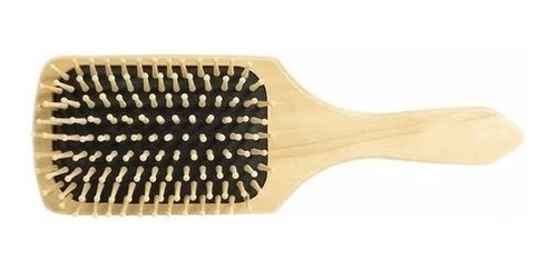 Cepillo Cabello De Bambu Madera Desenreda Cuadrado 