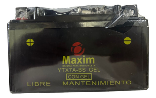 Bateria Ytx7a-bs Maxim Gel 150 X 87 X 93