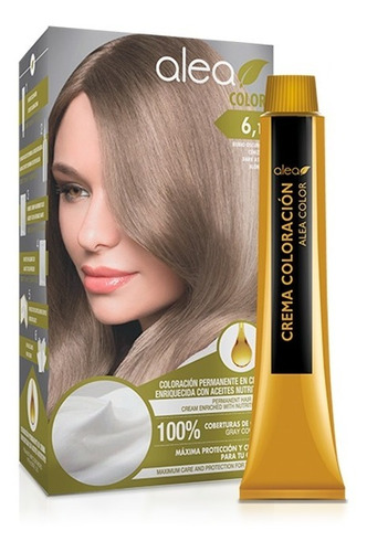 Salerm Alea Tinte Para Cabello 6.1 Rubio Oscuro Cenizo 