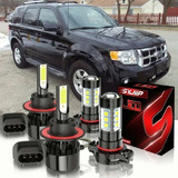 4 Kits De Faros Led 9008 H16 Para Ford Escape 2008-2012