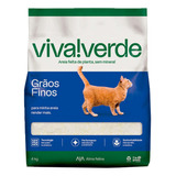 Areia Viva Verde P/ Gatos Limpeza Plena 4kg (fina) 