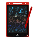  Pizarra Infantil Magica Tablet Dibujo Lcd 10 Pulgadas Niños Color Rojo