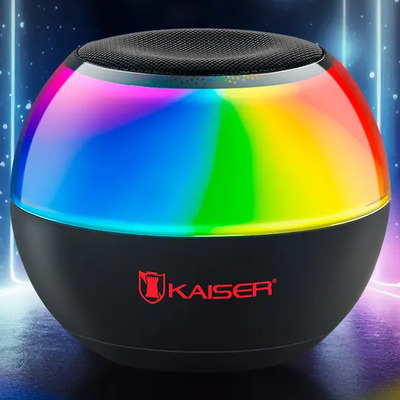 Bocina Kaiser Recargable Hasta 4Hrs Mini Altavoz Potente 5W RMS 19-3010 2 pulgadas Ksr-Link TWS Radio FM Puerto USB Micro SD Aux 3.5mm | Envío gratis