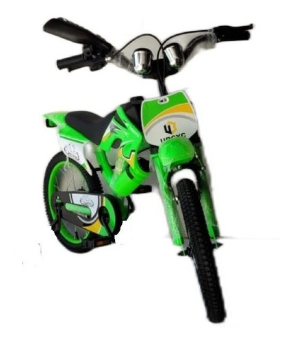 Bicicleta Tipo Moto Cross Rodada 20 Con Accesorios Y Sonido 