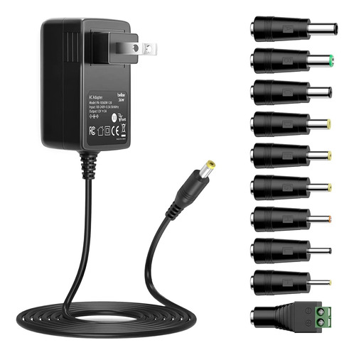 Belker 12v 3a 2.5a Ac Dc Adaptador De Corriente Cable De Ali