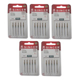 Aguja Maquinas Singer 2045 Varias Medidas Kit C/5 Pzas