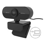 Webcam Usb 1080p Mini Câmera Pc Full Hd Usb2.0 Com Microfone Cor Preto