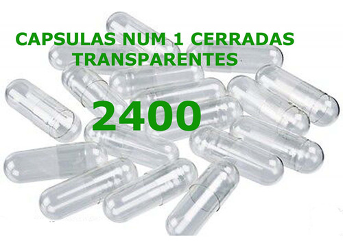 Capsulas De Gelatina Num 1 Cerradas Transparentes  2.400