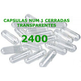 Capsulas De Gelatina Num 1 Cerradas Transparentes  2.400