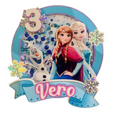 Cake Topper Frozen Personalizado Adorno Pastel Decoración 