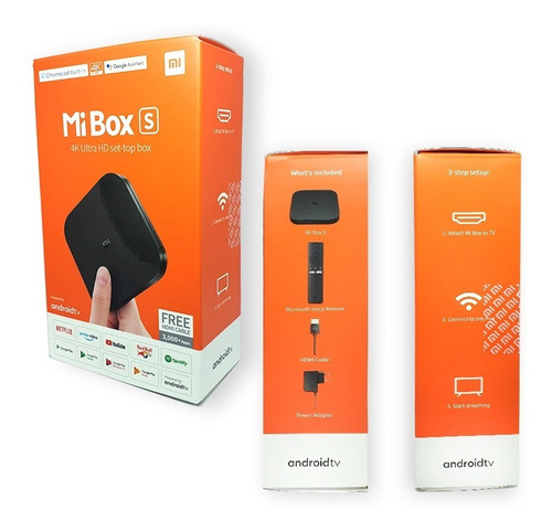 Xiaomi Mi Box S Tv 4k Ultra Hd Android 8.1 Google Mdz-22-ab