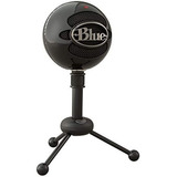 Microfono Usb Blue Snowball Para Pc Y Mac Color Gloss Black