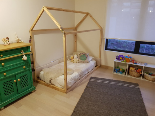 Cama Casa Montessori (sin Colchón) Para Niños