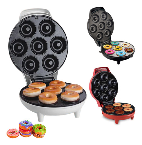 Mini Máquina Dupla De Donuts Quentes Para Café Da Manhã