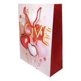 Bolsa De Regalo Para San Valentín Mediana Con Relieve