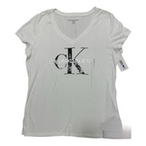 Blusa Calvin Klein Jeans Cuello V Estampado