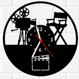 Relógio De Madeira Mdf Parede | Cinema Filme Hollywood 3 A