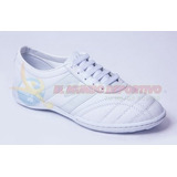 2404-tenis Futbol Manriquez Adulto Mid Tm Total Blanco