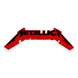 Ussz Metallica - Adhesivo Adhesivo Rojo Para Automóvil, Moto