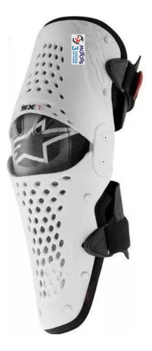 Rodilleras Moto-cross Alpinestars Sx-1 Knee Guard Blanca