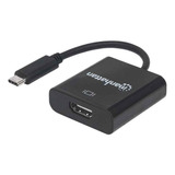 Convertidor Usb C Manhattan 151788 A Hdmi 4k Full Uhd Negro