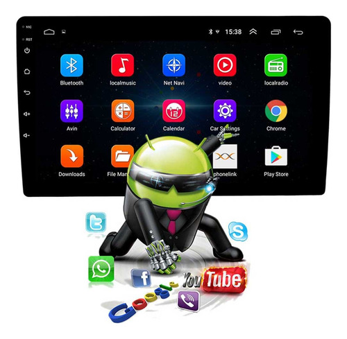 Pantalla Tactil 9¨ Android 12 Gps Wifi Bt Radio Fm Mirror