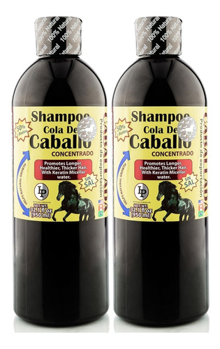 Kit 2 Shampoo Cola De Caballo Caballada - 950 Ml