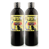 Kit 2 Shampoo Cola De Caballo Caballada - 950 Ml