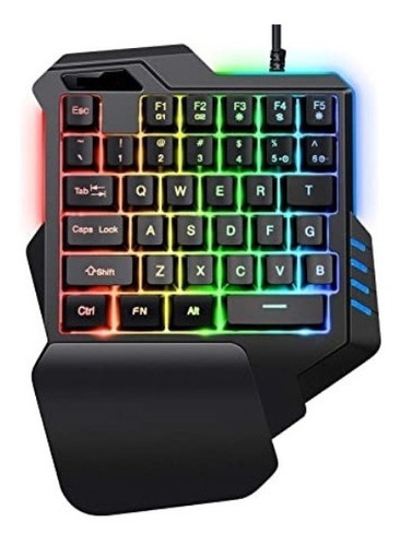 Keypad Teclado Gaming De Una Sola Mano Pc Usb Rgb 35 Teclas