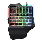 Keypad Teclado Gaming De Una Sola Mano Pc Usb Rgb 35 Teclas