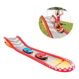 Tobogán Acuático Racing Fun Slide - 2 Coches Inflables Intex