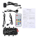 Controlador Remoto 5v Rgb E Hub Magnético Pwm 8 Portas Argb