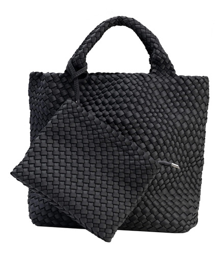 State Of Bliss Onyx Bolso Tote Tejido De Neopreno Con Asa Su