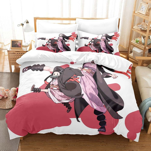 Demon Slayer Ropa De Cama Kamado Nezuko Funda Nórdica