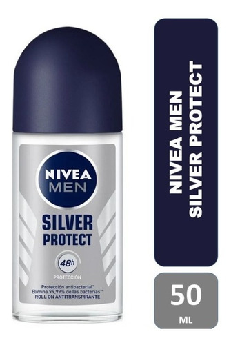 Desodorante Roll On Nivea Men Silver  Protect