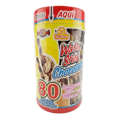 Wafer Stick Chocolate 80piezas Las Delicias Barquillo | MercadoLibre