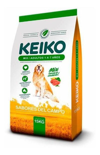 Pack X 3 Unid Alimento Animales Adulmix 15 Kg Keiko Alimen