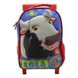 Mochila De Carro 12'' Con Sonido Vaca Lola La Granja Gz129