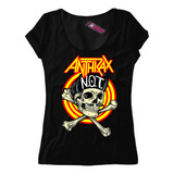 Remera Mujer Anthrax Not Mu 25 Dtg Premium