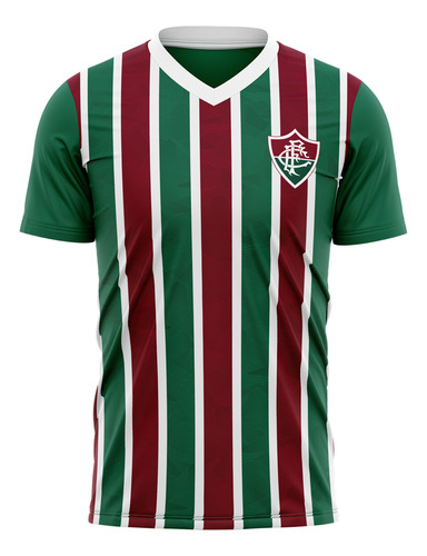 Camiseta Braziline Volcano Fluminense Masculino - Vinho E Ve