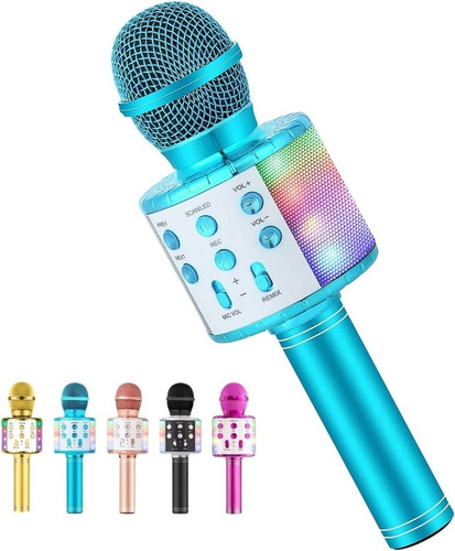 Micrófono Bocina Karaoke Divertido Cambios De Voz Bluetooth