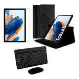 Capa Teclado Mouse Película Para Galaxy Tab A8 X200 X205