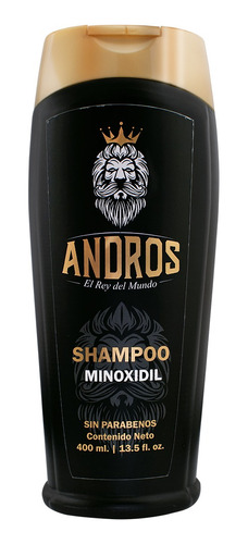 Shampoo + Minoxidil Andros 400ml Anticaída Capilar