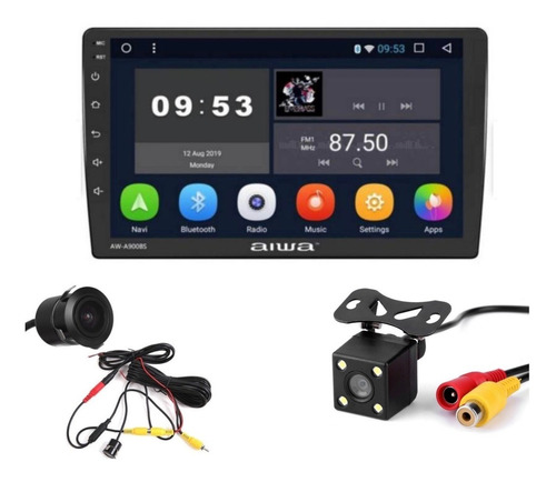 Radio 9 Aiwa Carplay Android Auto 2/32gb Hd + Cámara Reversa