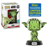 Funko Pop Star Wars Yoda Chrome Summer Convention #124