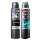 Desodorante En Aerosol Invisible Dry Y Cuidado Total 2unid