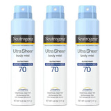 Neutrogena Ultra Sheer Body Sunscreen Spf 70 3 Pk.